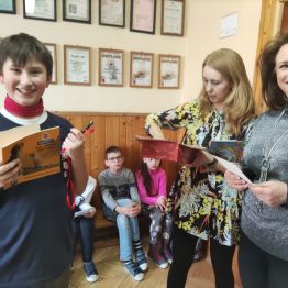 Wręczenie nagrody za udział w konkursie.