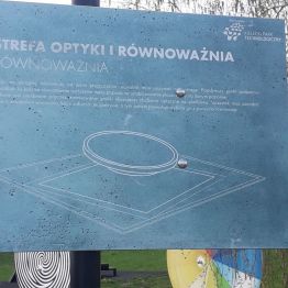tablica informacyjna jedznego z działów Kieleckiego Parku Technologicznego