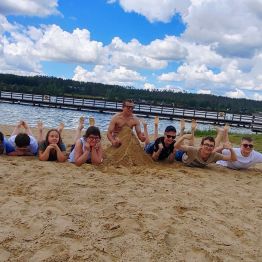 Wspólne plażowanie