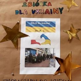 Plakat informacyjny o zbiórce