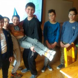 Wspólne zdjęcie urodzinowe.
