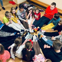 Uczniowie klas nauczania zintegrowanego wspólnie 