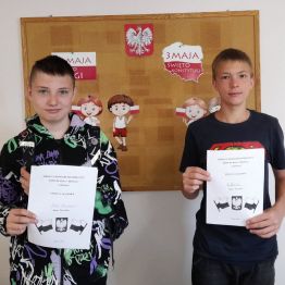 Uczniowie biorący udział w Konkursie