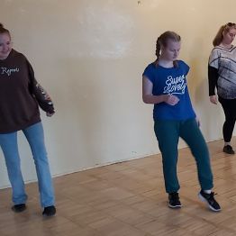 Przygotowanie do układu choreograficznego.