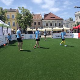 Rozgrzewka przed kolejnym spotkaniem.