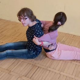 Wychowanki podczas zajęć.