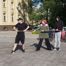 Wychowankowie podczas zabawy
