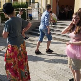 Wychowankowie podczas zabawy