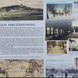 Tablica informacyjna o Alei Karczówkowskiej.ej