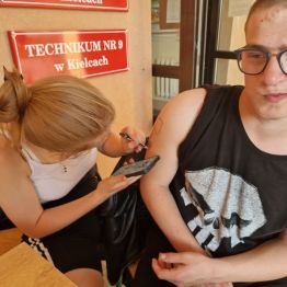 Wychowankowie podczas zabawy