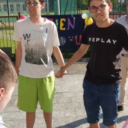Wychowankowie podczas zabawy