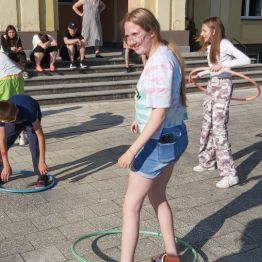 Wychowankowie podczas zabawy