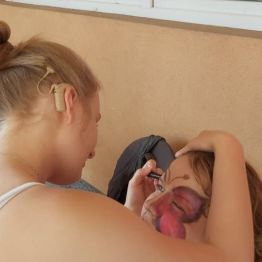 Wychowankowie podczas zabawy