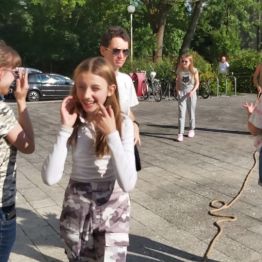 Wychowankowie podczas zabawy