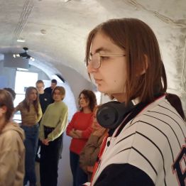 Uczniowie podczas wykładu