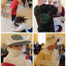 zabawa wychowanków "Mumia"