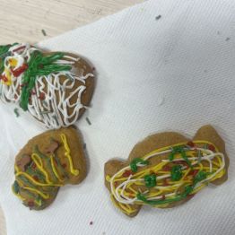 Udekorowane pierniki. 