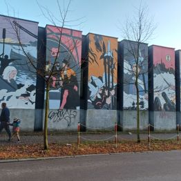 Mural powstały z inicjatywy Towarzystwa Przyjaciół Oręża Polskiego