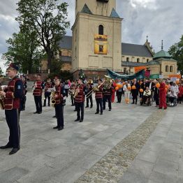 Orkiestra podczas przemarszu