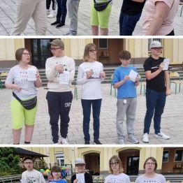 Wychowankowie układają poprawny wyraz z rozsypanych słów.