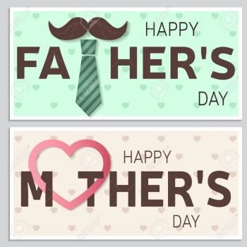 Napisy Happy Father's Day, Happy Mother's Day