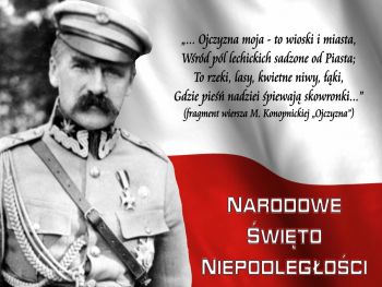 Plakat- 11 listopada Święto Niepodległości.