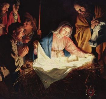 Tradycyjna Szopka Bożonarodzeniowa.