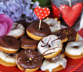 Pączki i serduszka.