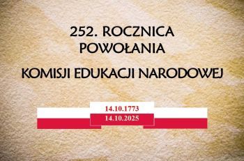 Plakat 252.Rocznica Powołania Komisji Edukacji Narodowej.
