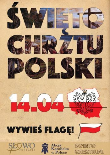 Plakat Święto Chrztu Polski.