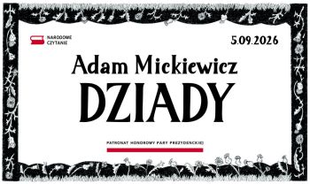 Plakat  Adam Mickiewicz "Dziady" .