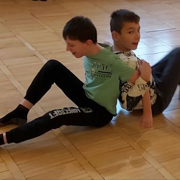 Wychowankowie podczas zajęć.